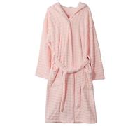 Peignoir De Bain Femme Eponge Capuche Peignoir Kimono Mi Long, Robe De Chambre Grande Taille Chauds en Polaire Corail éPais Et DéContractéS Absorbant avec Poches