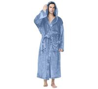 Peignoir De Bain Homme Eponge Peignoir Homme Polaire Capuche Robe De Chambre Homme Peignoir De Bain en Molleton Super Doux Et Luxe VêTements De DéTente Peignoir de Bain Homme éponge
