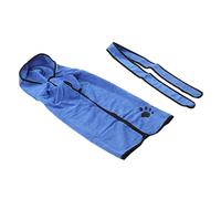 Peignoir de Bain pour Chien et Chat, Patte Brodée Bleue, Facile à Nettoyer, Séchage Rapide, Confortable, avec Ceinture Réglable pour Le Bain (M)