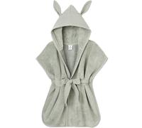 Peignoir de bain Soft bambou vert de gris (0-2 ans)