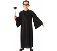 Peignoir de juge pour enfants | Robe de justice de la Cour suprême noire, Noir , S
