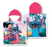Peignoir de plage en coton LILO & STITCH DISNEY - Serviette officielle de haute qualité sous licence - Serviette officielle sous licence avec des designs exclusifs - Serviette officielle douce et abso