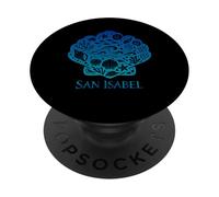 Peignoir de Plage Minimaliste Shell Line Art San Isabel PopSockets PopGrip Adhésif