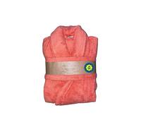 Peignoir en coton bio, coloris corail, t