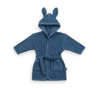 Peignoir enfant en coton bleu 12/24M(74/86)