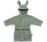 Peignoir enfant en coton vert 12/24M(74/86)
