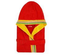 Peignoir éponge GABEL Pongo rouge JUNIOR avec capuche