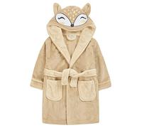 Peignoir fantaisie à capuche en polaire douce pour enfants, renard, 5-6 ans