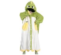 Peignoir Femme - 2024 Nouveau Pyjama en Velours Corail Mignon de Dessin Animé d'hiver pour Chemise de Nuit Épaisse Pouvant Être Portée À L'Extérieur de La Maison (Green M)