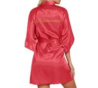 Peignoir Femme Long Polaire Ensembles Pyjashort Maternité Liquette Devant Le Gaufré Serviette Bermuda Rayé Des Animal Matelassee Mérinos Lutin Xl Orange Toucher Dame