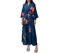 Peignoir Femme Satin, Kimono Robe Femmes, Robe De Soirée De Mariage, Pyjama D'été, Robes Chambre, Peignoir, Grande Taille, Confortable, pour Fête De Mariage, Pyjama