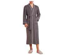 Peignoir Homme Coton Sortie De Bain Personnalisé Eponge Peignoirs Robe Chambre Hiver Microfibre Vêtements Nuit Grande Taille Poncho Manches Longues
