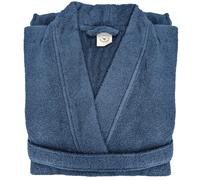 Peignoir kimono adulte EFFICIENCE PURE coton M bleu Pacific