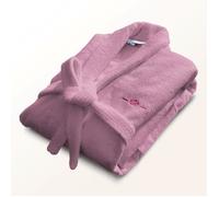 Peignoir - LE TEMPS D'UN BAIN - Taille L - 100% Coton 500g/m² - Doux, Absorbant, Unisexe - Rose