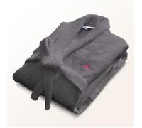 Peignoir - LE TEMPS D'UN BAIN - Taille M - 100% Coton 500g/m² - Doux, Absorbant, Unisexe - Gris foncé