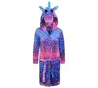 Peignoir Licorne pour Femme Robe de Chambre Adulte Veste de Nuit à Capuche Douce