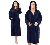 Peignoir Pameil Pour Homme Et Femme, Peignoir Moelleux Avec Capuche, Polaire Corail, Poches PlaquéEs, Absorbant Et SéChant Rapidement