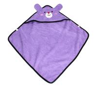 Peignoir pour Animaux Microfibre Doux, Absorbant et Sèche Rapide, Serviette Capuche pour Chien Chat Teddy, Taille Petite - Confort Optimal, Facile à Mettre, Idéal pour Séchage (S)