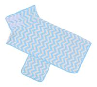 Peignoir pour Chiens de Taille Moyenne, Taille M, Manteau de séchage Absorbant après Bain, Longueur Dos 19,7 in, Robe en Tissu éponge Doux à Motif Vague, pour Chiens de 18,7 à 26,5 lbs, Bleu