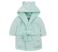 Peignoir unisexe pour bébé garçon et fille (âge 6-24 mois) en flanelle polaire douce avec capuche, vert, 3-4 ans