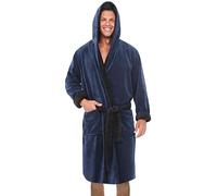 Peignoirs pour hommes super doux en polaire chaude avec capuche en molleton, peignoir en molleton pour homme, vêtements de nuit en polaire confortables et douillets, peignoir moelleux et pelucheux
