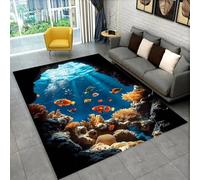 PEIHUODAN Animaux 3D Tapis de Sol Chambre Adolescent Garçon, Cool Léopard Tigre des Forêts Attrape-rêves Loup Impression Antidérapant Tapis pour Salon Chambre Salle de Jeux, 140x200 cm, Color 4