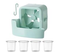 PEIHUODAN Boîte de Refroidissement Ventilateur Clip-On, Refroidisseur d'Air Portable pour Ventilateurs Standard, Cool Boîte Isotherme pour Salon, Chambre et Bureau (Vert)