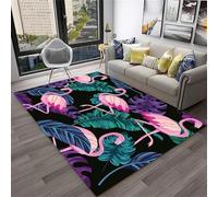 PEIHUODAN Grand Tapis Pour Le Salon, De Jeu Moderne Flamingo Cool, Indispensables La Chambre Des Adolescents Et Enfants, Antidérapant En Flanelle Douce Chevet Dans Garçons Filles (Couleur 6,100x120cm)