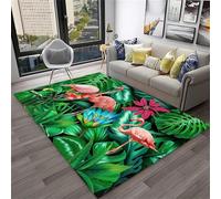 PEIHUODAN Grand Tapis pour Le Salon, De Jeu Moderne Flamingo Cool, Indispensables La Chambre des Adolescents Et Enfants, Antidérapant en Flanelle Douce Chevet dans Garçons Filles (Couleur 5,50x80cm)