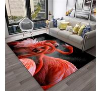 PEIHUODAN Grand Tapis Pour Le Salon, De Jeu Moderne Flamingo Cool, Indispensables La Chambre Des Adolescents Et Enfants, Antidérapant En Flanelle Douce Chevet Dans Garçons Filles (Couleur 1,160x200cm)