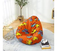 PEIHUODAN Housse Pouf Pas de Remplissage, Patins à roulettes Hip-hop 3D Pouf Poire Enfant Gaming, Polyester, pour Game, Lecture des Garçons Filles Aods Hommes Femmes, 80x90 cm, Color 5
