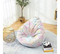 PEIHUODAN Housse Pouf Pas de Remplissage, Patins à roulettes Hip-hop 3D Pouf Poire Enfant Gaming, Polyester, pour Game, Lecture des Garçons Filles Aods Hommes Femmes, 100x120 cm, Color 4