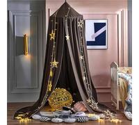 PEIHUODAN Moustiquaire De Lit pour Filles,Rideau De Lit King Canopy Queen Size à Partir du Plafond,Moustiquaire De Lit à Dôme Installation Facile pour Berceau De Bébé (Couleur 3,Diamètre 65 cm)