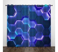 PEIHUODAN Rideaux Occultants Gaming pour Chambres Ado Garçon, Imprimés 3D Lavable en Machine, Idéal pour Les Enfants, Les Gamers, dans Leurs Chambres Et Salons (75x166cm (2 Panneaux),Couleur 5)