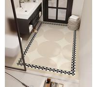 PEIHUODAN Tapis de Bain Antidérapant, Ultra-Absorbant et à Séchage Rapide, Géométrique Bohème Minimaliste Tapis Egouttoir Vaisselle pour Salles de Bain, Chambres, Balcons, 90x120 cm, Color 6