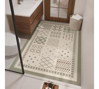 PEIHUODAN Tapis de Bain Antidérapant, Ultra-Absorbant et à Séchage Rapide, Géométrique Bohème Minimaliste Tapis Egouttoir Vaisselle pour Salles de Bain, Chambres, Balcons, 100x120 cm, Color 4