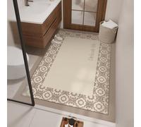 PEIHUODAN Tapis de Bain Antidérapant, Ultra-Absorbant et à Séchage Rapide, Géométrique Bohème Minimaliste Tapis Egouttoir Vaisselle pour Salles de Bain, Chambres, Balcons, 140x140 cm, Color 3