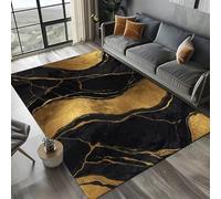 PEIHUODAN Tapis De Zone À Motif Marbre 3D, Tapis De Sol Doux Moderne pour Salon Et Chambre Coucher, Décoration Carpet Marbrés, pour Chevet des Chambres D’Adolescents D’Enfants (Couleur 1,100x150cm)