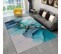 PEIHUODAN Tapis De Zone À Motif Marbre 3D, Tapis De Sol Doux Moderne pour Salon Et Chambre Coucher, Décoration Carpet Marbrés, pour Chevet des Chambres D’Adolescents D’Enfants (Couleur 5,120x180cm)