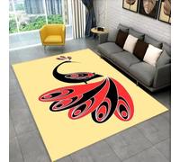 PEIHUODAN Tapis Décoratifs À Visuel 3D Cool, Tapis Décoratifs De Style Animalier pour Chambres D’Adolescents, D’Enfants, Carpet D’Ambiance Coloré pour Chambre De Fille Et Salon (Colour 6,100x120cm)