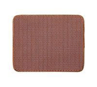 PEIHUODAN Tapis pour Litière De Chat Chat, Double Couche en Nid d'abeille, Matériau Imperméable à L'urine Et l'eau, Contrôle La Dispersion, Moins Déchets, Lavable - Facile Nettoyer (55X75CM,Coffee)