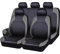 PEIIP Cuir Ensembles De Housses Siège Voiture pour Dacia Dokker/Duster/Duster Van/Jogger Extreme/Lodgy/Lodgy Stepway/Logan/Logan MCV Compatible avec Les Housses de siège de Voiture/Gris