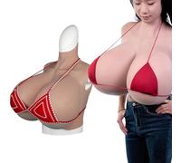 Peikey Faux Seins Silicone, [Version Extra-Large], détail de la Mise à Niveau Poitrine en Silicone Réalistes pour Travesti, Crossdressers, Drag Queens, Cosplay Bonnet S & Bonnet Z