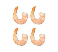 PEILINZE Lot de 4 crevettes artificielles en PVC pour décoration de crevettes