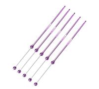 PEILINZE Lot de 5 aiguilles à crochet en métal faites à la main pour projets d'artisanat