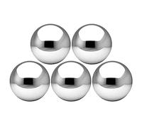 PEILINZE Lot de 5 sphères décoratives en acier inoxydable poli et réfléchissant