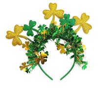 PEILINZE Serre-tête en forme de trèfles verts doux et confortables pour fêtes à thème