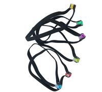 PEILINZE Tippet Lot de 6 anneaux de pêche élastiques portables pour activités de plein air
