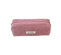 PEILINZE Trousse à Crayons en Velours Côtelé - Trousse de Maquillage - Pochette de Papeterie pour l'École et le Bureau