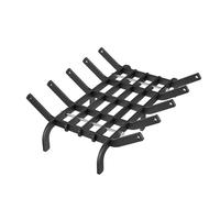PEILU Grille de cheminée en acier - 42 x 30 x 12 cm - En forme de V - Avec 4 pieds de support - Charge maximale : 50 kg - Pour cheminée intérieure et extérieure
